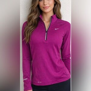 Nike Women's Dri-Fit Quarter Zip Pullover - Size Small
